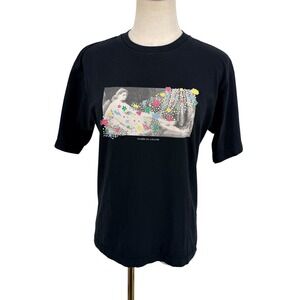 Uniqlo UT T-Shirt Womens XS Black Louvre Ingres Grand Odalisque Graphic Tee